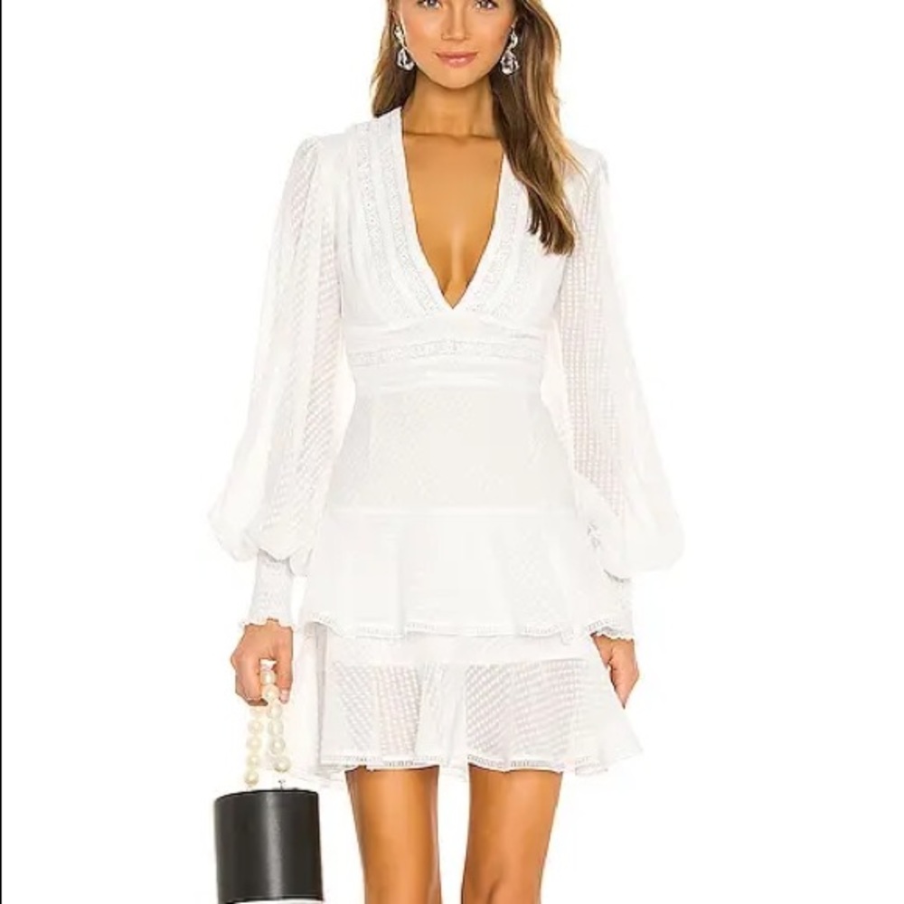 Keepsake The Label White Way Back Mini Dress